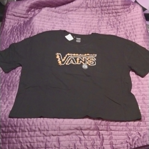 NWT Vans Trippy Garden Black T shirt Size Large - Picture 2 of 2